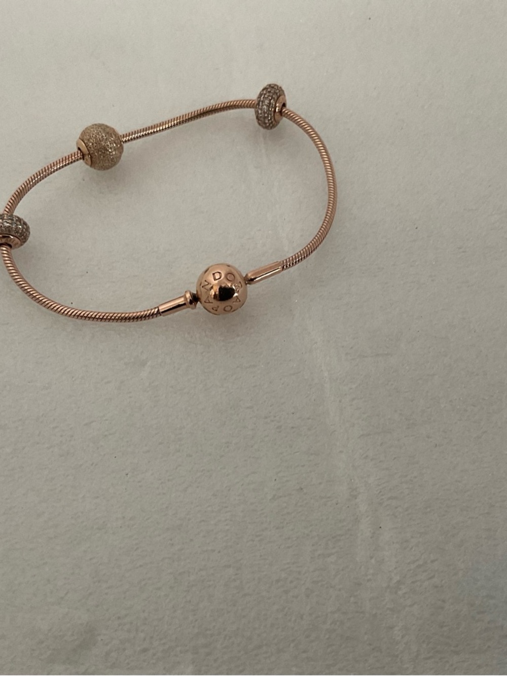 Pandora Essence Rose Gold 7” Length - Picture 2 of 7